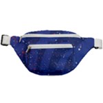 Texture Multicolour Ink Dip Flare Fanny Pack