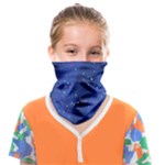Texture Multicolour Ink Dip Flare Face Covering Bandana (Kids)
