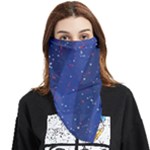 Texture Multicolour Ink Dip Flare Face Covering Bandana (Triangle)