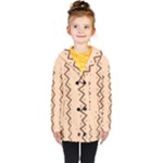 Print Pattern Minimal Tribal Kids  Double Breasted Button Coat
