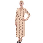 Print Pattern Minimal Tribal Velvet Maxi Wrap Dress