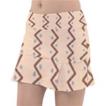 Print Pattern Minimal Tribal Classic Tennis Skirt