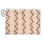 Print Pattern Minimal Tribal Canvas Cosmetic Bag (XL)
