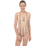 Print Pattern Minimal Tribal Center Cut Out Swimsuit