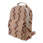 Print Pattern Minimal Tribal Flap Pocket Backpack (Large)