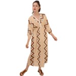 Print Pattern Minimal Tribal Grecian Style  Maxi Dress
