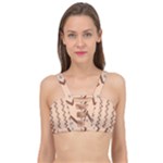 Print Pattern Minimal Tribal Cage Up Bikini Top