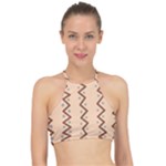 Print Pattern Minimal Tribal Halter Bikini Top