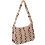 Print Pattern Minimal Tribal Zip Up Shoulder Bag