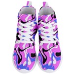 Swirl Pink White Blue Black Women s Lightweight High Top Sneakers