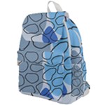 Boho Blue Deep Blue Artwork Top Flap Backpack