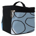Boho Blue Deep Blue Artwork Make Up Travel Bag (Small)