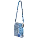 Boho Blue Deep Blue Artwork Multi Function Travel Bag