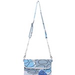 Boho Blue Deep Blue Artwork Mini Crossbody Handbag