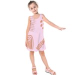 Elements Scribbles Wiggly Lines Retro Vintage Kids  Sleeveless Dress