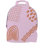 Elements Scribbles Wiggly Lines Retro Vintage Mini Full Print Backpack