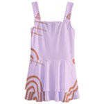 Elements Scribbles Wiggly Lines Retro Vintage Kids  Layered Skirt Swimsuit