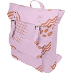 Elements Scribbles Wiggly Lines Retro Vintage Buckle Up Backpack