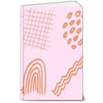 Elements Scribbles Wiggly Lines Retro Vintage 8  x 10  Softcover Notebook