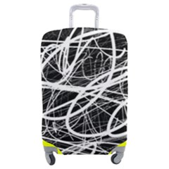 Ink Texture Colorful Blots Red Luggage Cover (Medium) from ZippyPress