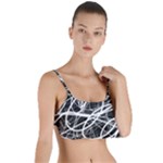 Ink Texture Colorful Blots Red Layered Top Bikini Top 