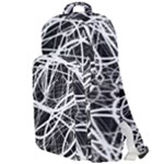 Flower Print Doodle Pattern Floral Double Compartment Backpack