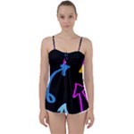 Colorful Arrows Kids Pointer Babydoll Tankini Top