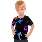 Ink Brushes Texture Grunge Kids  Sports T-Shirt