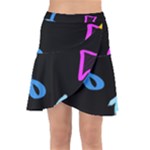 Colorful Arrows Kids Pointer Wrap Front Skirt