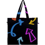 Colorful Arrows Kids Pointer Canvas Travel Bag