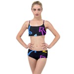 Colorful Arrows Kids Pointer Layered Top Bikini Set