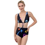 Colorful Arrows Kids Pointer Tied Up Two Piece Swimsuit