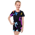 Colorful Arrows Kids Pointer Kids  Mesh T-Shirt and Shorts Set