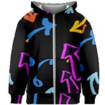 Colorful Arrows Kids Pointer Kids  Zipper Hoodie Without Drawstring