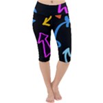 Colorful Arrows Kids Pointer Lightweight Velour Cropped Yoga Leggings
