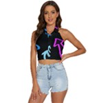 Colorful Arrows Kids Pointer Backless Halter Cami Shirt