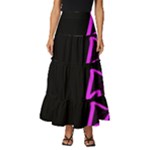 Colorful Arrows Kids Pointer Tiered Ruffle Maxi Skirt