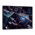 Fractal Cube 3d Art Nightmare Abstract Canvas 16  x 12  (Stretched)