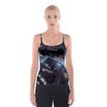 Fractal Cube 3d Art Nightmare Abstract Spaghetti Strap Top