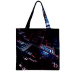 Fractal Cube 3d Art Nightmare Abstract Zipper Grocery Tote Bag