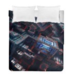 Fractal Cube 3d Art Nightmare Abstract Duvet Cover Double Side (Full/ Double Size)