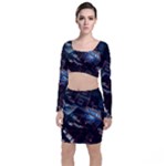 Fractal Cube 3d Art Nightmare Abstract Top and Skirt Sets