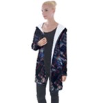 Fractal Cube 3d Art Nightmare Abstract Longline Hooded Cardigan