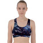 Fractal Cube 3d Art Nightmare Abstract Back Weave Sports Bra