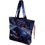 Fractal Cube 3d Art Nightmare Abstract Drawstring Tote Bag
