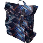 Fractal Cube 3d Art Nightmare Abstract Buckle Up Backpack