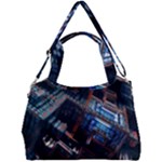 Fractal Cube 3d Art Nightmare Abstract Double Compartment Shoulder Bag