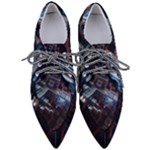 Fractal Cube 3d Art Nightmare Abstract Pointed Oxford Shoes