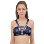 Fractal Cube 3d Art Nightmare Abstract Cage Up Bikini Top