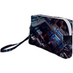 Fractal Cube 3d Art Nightmare Abstract Wristlet Pouch Bag (Small)